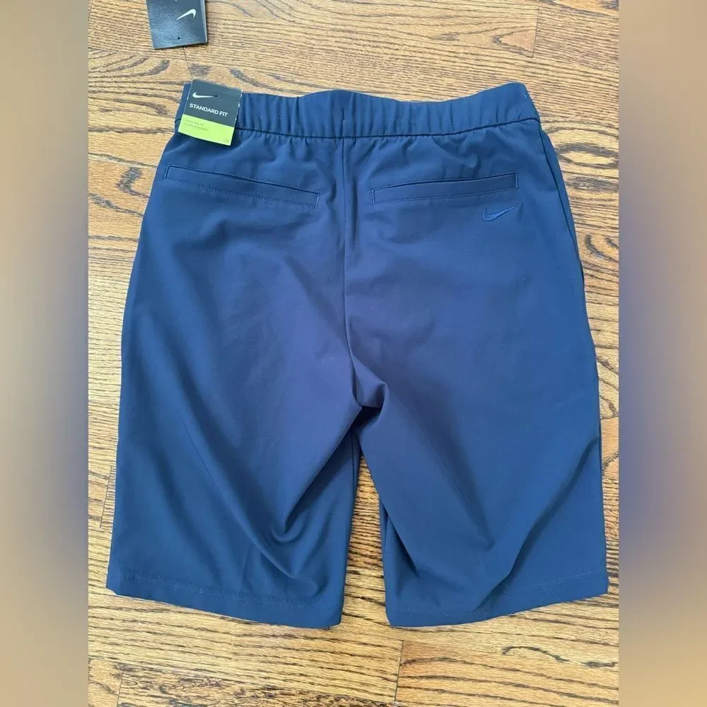 NWT New NIKE Flex UV Victory Women’s Stretch Pull On Golf Shorts Navy Blue XS